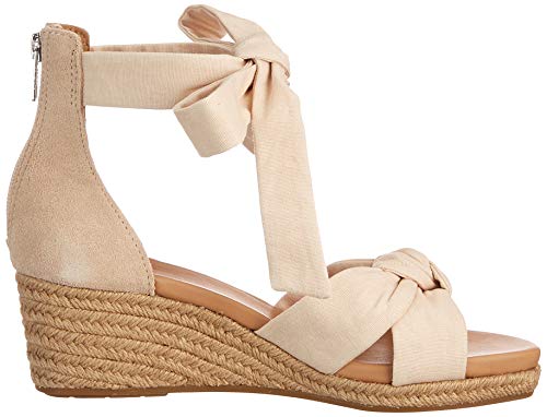 UGG Women's Yarrow Sandal, Black Canvas, 12