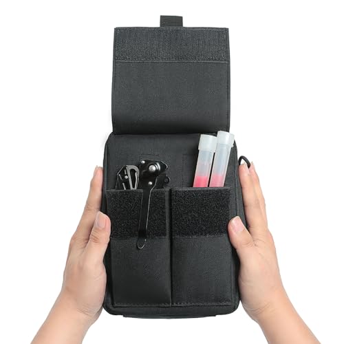 Tactical Molle EMT Pouch Ifak Pouch Medical First Aid Pouch Bag (Black)