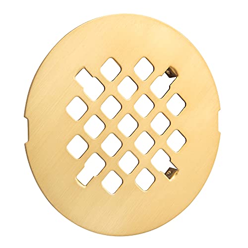 Artiwell 4-1/4” OD Snap-in Shower Drain Cover, Round Shower Drain Strainer Grid, Replacement Cover, Designed for Long-Lasting