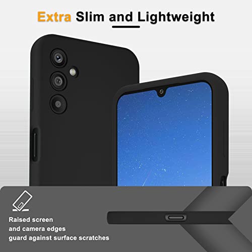 YENAPOON for Samsung Galaxy S24 Case, Silicone Phone Case with 1 Screen Protector, Soft Anti-Scratch Microfiber Lining, Full Body Shockproof Slim Cover Support Wireless Charging, Yellow
