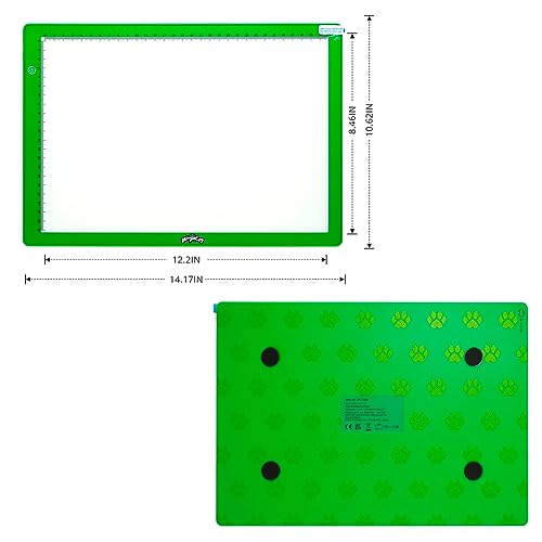 Miraculous Ladybug Portable LED A4 Light Pad Drawing Kit with Neoprene Case - Ultra-Thin USB Tracing Pad, Adjustable Light Box & 5 Coloring Pages - Art, Sketching, Tracing Tool (Cat Noir)