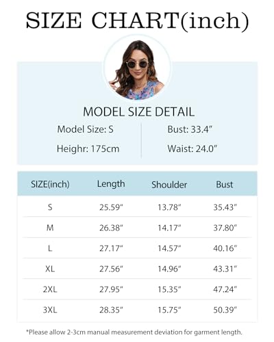 Women Summer Tops Sleeveless Floral Tanks Casual Loose T Shirt Tunic Blouse(Red Floral, M)