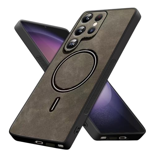 Designed for Samsung S23 Ultra Case, Case for Samsung S23 Ultra Cases with Leather Quality & Full Lens,Screen & Camera Protection,Samsung S23 Ultra Cover (Black)