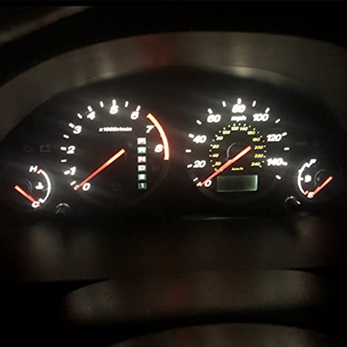 BlyilyB 10-Pack Amber T5 2721 37 74 Wedge Led Bulb PC74 Twist Sockets Replacement Dash Dashboard Lights Instrument Panel Cluster LEDS Lamps