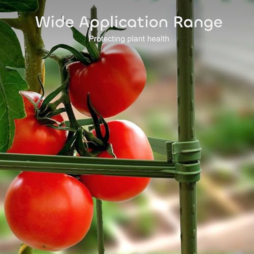 GROWNEER 3 Packs Tomato Cages for Garden, 51 Inches Tomato Trellis Plant Stakes Support, Tomatoes Plant Cage with 9Pcs Clips and 328Ft Twist Tie, for Vegetable Flowers Fruits Vertical Climbing Plants