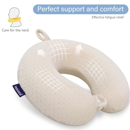 Gosider Neck Pillows for Sleeping Travel Pink Travel Pillow Comfortable U Shape Memory Foam Pillows Neck and Head Support Portable Travel Neck Pillow Suitable for Planes, Trains, Self-Driving Cars