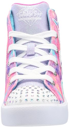 Skechers Girls Twinkle Magic Sneaker, Navy/Multi, 10 Toddler