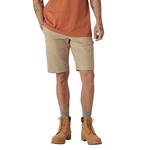Dickies Men's Big & Tall Cooling Active Waist Shorts, 11", Mushroom