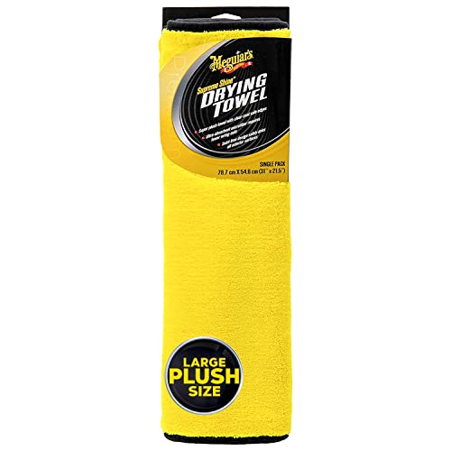 Meguiar's X190400 Supreme Shine Drying Towel, Large Super Plush – 1 Pack