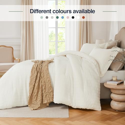 Quataly Black Twin/Twin XL Comforter Set - 2 Pieces Seersucker Lightweight Bedding Comforter Sets (1 Soft Fluffy Comforter & 1 Pillowcase) - All Seasons Cozy Modern Bed Sets for Women Men