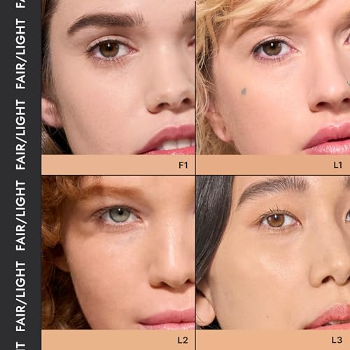 COVER FX Skin Discovered Longwear Full Coverage Concealer | Buildable Crease-Resistant High Coverage Formula Conceals, Corrects, and Brightens, | F1- Fair to light Neutral Peach Undertones