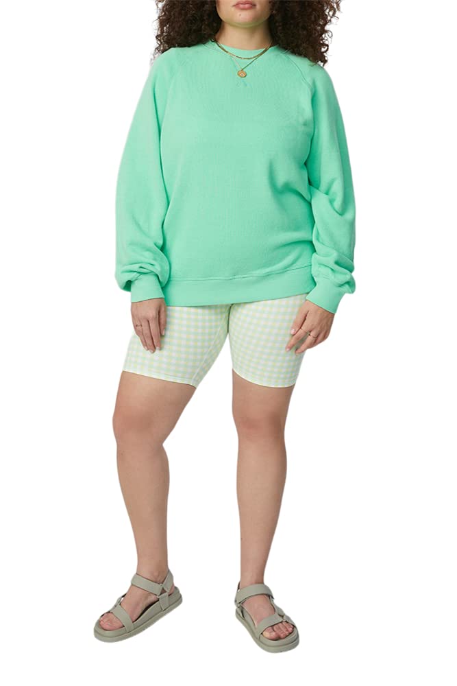 Bandier x Sincerely Jules_The Juniper Crew Neck Sweatshirt Soft Lime-L
