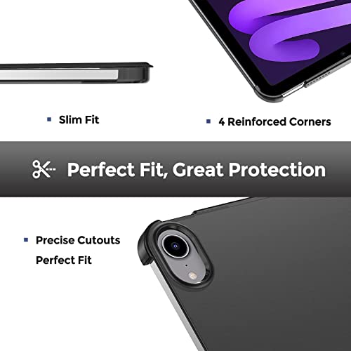 ProCase Smart Case for iPad Mini 6 8.3 Inch 2021 iPad Mini 6th Generation Case, Hard Back Cover Cases for 2021 iPad Mini 8.3" 6th Gen A2567 A2568 A2569 -Rosegold