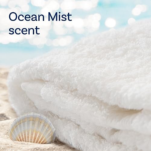 Downy Light Mega Dryer Sheets, Fabric Softener Dryer Sheets, Ocean Mist, 130 Count