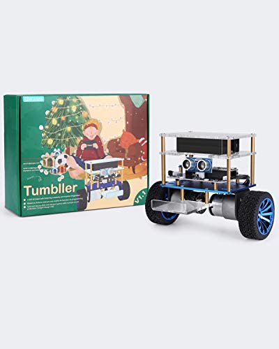 ELEGOO Tumbller Self-Balancing Robot Kit for Arduino Robotics for Kids Ages 8-12 12-16 Birthday Gifts for 8 9 10 11 12 13 14 15 Year Old Boys Girls Teens STEM Building Toys Science Kits Robot Building