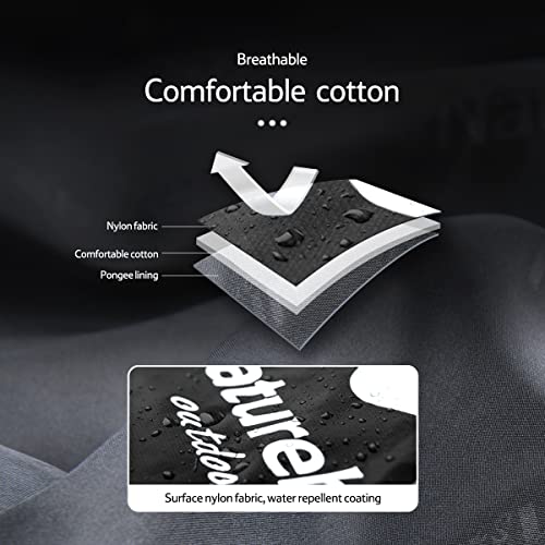 Naturehike Ultralight Sleeping Bag - Envelope Lightweight Portable, Waterproof, Comfort with Compression Sack - Great for 3 Season Traveling, Camping, Hiking (Black)