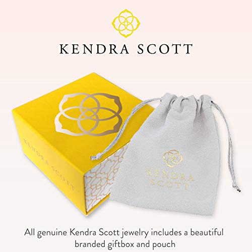 Kendra Scott Letter W 14k Gold-Plated Brass Disc Reversible Pendant Necklace in Iridescent Abalone, Fashion Jewelry for Women