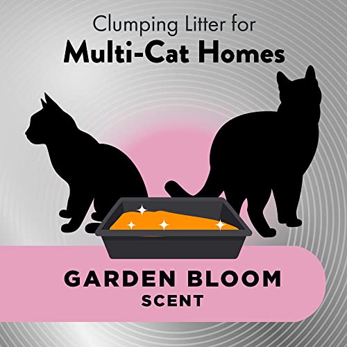 ARM & HAMMER HardBall Lightweight Easy No-Mess Scooping Garden Bloom Scent Platinum Multi-Cat Clumping Litter, 8.5LB Bag