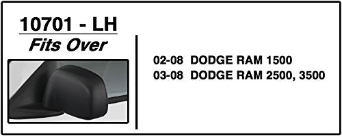 CIPA 10701 Custom Towing Mirror - Dodge, Driver Side
