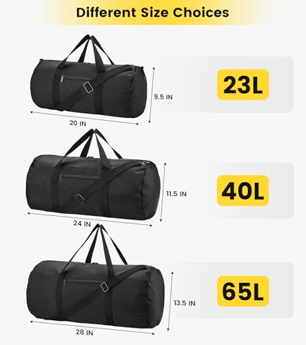 Vorspack Duffel Bag 28 Inches Foldable Lightweight Gym Bag with Inner Pocket for Travel Sports - Blue