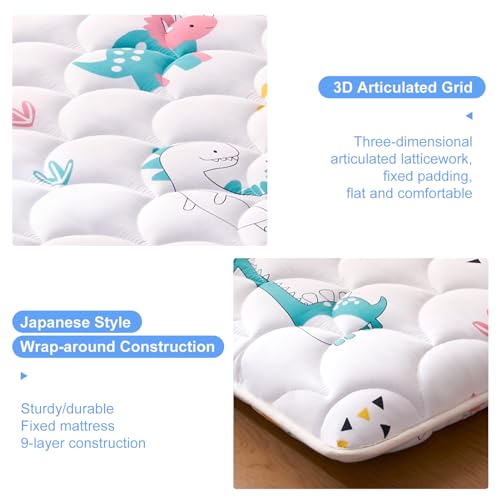 Premium Foam Japanese Floor Mattress Futon Mattress,100% High Density Comfortable Foam, Thicken Tatami Mat Sleeping Pad,Foldable & Portable Kids Adults Sleeping Mats for Guest Room, Dormitory