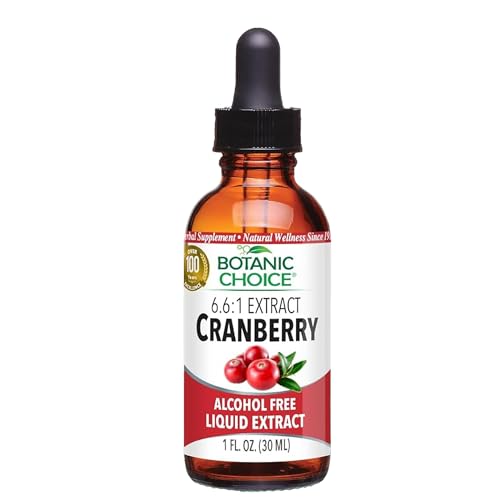 Botanic Choice – Cranberry Liquid Extract – Herbal Supplement – Fast Acting, Easy to Swallow, Alcohol Free, Gluten Free – 1 Ounce