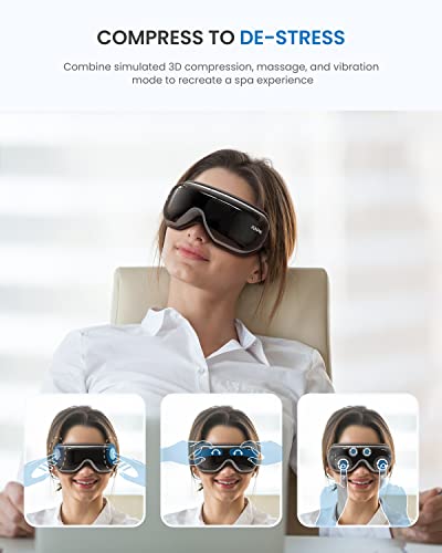 RENPHO Eyeris 1 Eye Massager with Heat Christmas Birthday Gifts for Women, FSA/HSA Eligible Face Massager for Migraine Relief, Eye Care Mask Massager, Relax Reduce Eye Strain Dry Eye Improve Sleep