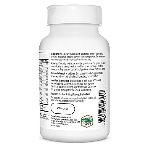 21st Century Sentry Senior Tablets, 125-Count (22390)