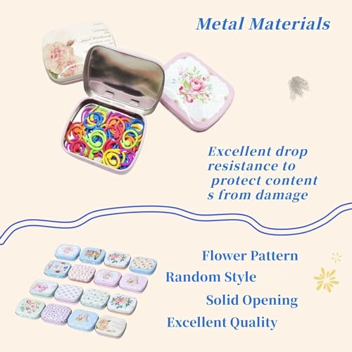 Hilsayum Multicolor Stitch Markers Knitting Stitch Rings Mini Size Crochet Markers Knitting Tool for Sewing Weaving
