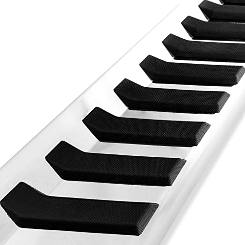 COMNOVA Side Step Nerf Bar Running Board Replacement for Ford F-150 Crew Cab 04-14(4 Full Size Door),6 Inch Step Pad Design,OE Style (Black Powder-Coating).