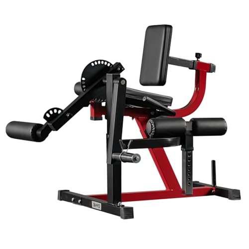 GMWD Leg Extension Machine, Leg Curl Machine, Lower Body Special Leg Machine, Adjustable Leg Exercise Bench with Plate Loaded, Leg Rotary Extension for Thigh, Home Gym Weight Machine(Black)