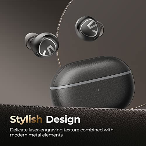 SoundPEATS Free2 Classic Wireless Earbuds Bluetooth V5.1 Headphones with 30Hrs Playtime in-Ear Wireless Earphones, Built-in Mic for Clear Calls, Touch Control, Single/Twin Mode, Stereo Sound