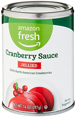 Amazon Fresh, Regular Jellied Cranberry Sauce, 14 Oz
