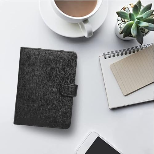 Book Style Litch Pu Leather Case Cover for 6" ebook Reader Case Cover for Sony/kobo/Pocketbook/Nook/tolino 6inch ebook Reader (Black)