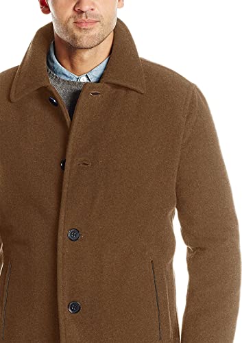 Cole Haan Signature Men's Wool Plush Car Coat, charcoal, Small
