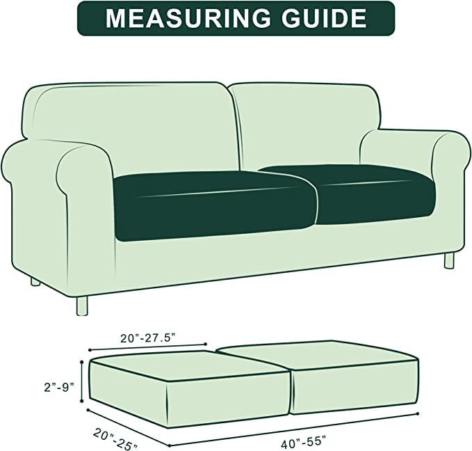 Hokway Couch Cushion Covers Stretch Cushion Covers Sofa Seat Cushion Slipcover Cushion Protector(Wine, Small)