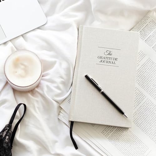 The Original Gratitude Journal for Women - Daily Gratitude Practice for Girls with Inspiring Quotes & Mindful Prompts for Affirmation Reflection and Happiness - Premium Linen Pink