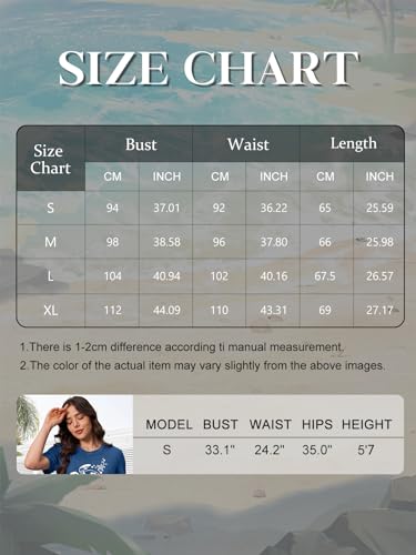 Graphic Tees for Women Vintage Sea Turtle T Shirts Hawaiian Beach Summer Casual Short Sleeve Tops A-Sky-Blue