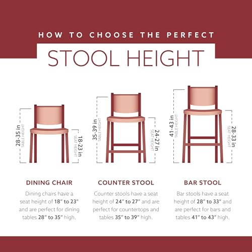Linon Home Dcor FBA_ Torino Collection Contemporary Bar Stool, 17"W x 20"D x 43"H, Black