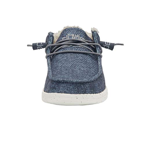 HEYDUDE Women's Cindy Dark Navy Size 5 | Women’s Shoes | Women’s Lace Up Boots | Comfortable & Light-Weight