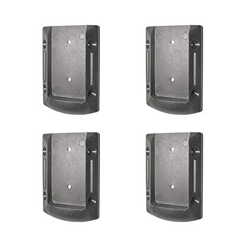 Nuvo Iron DRC Deck 4 Pack with Screws Rail Connector, Black
