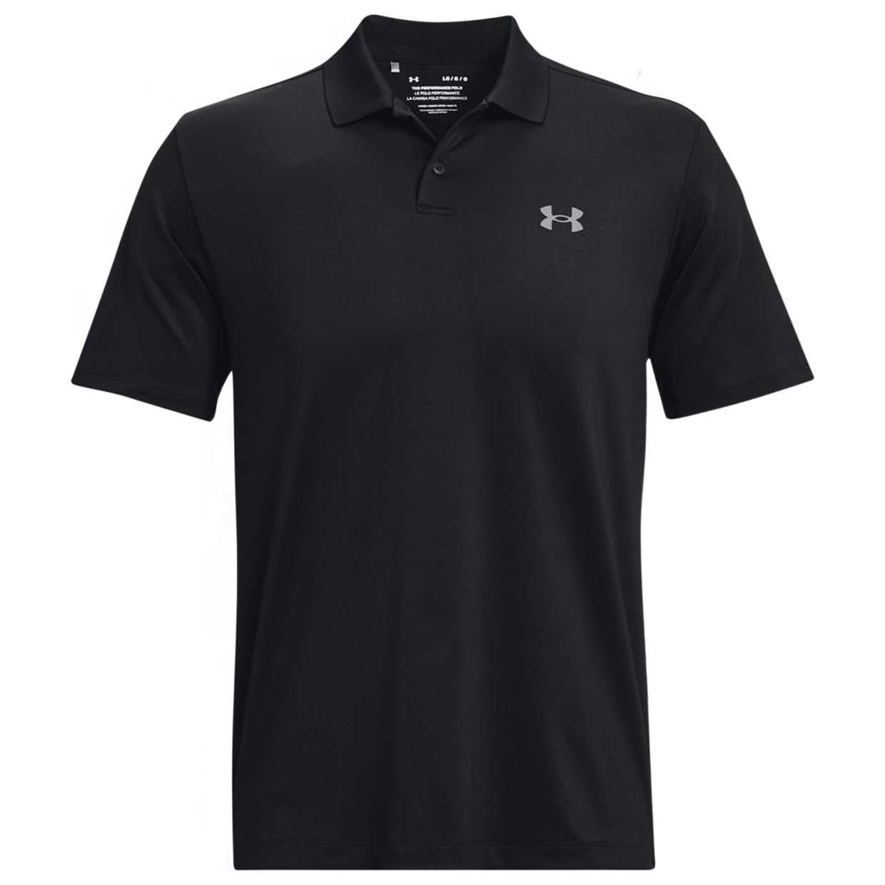Under Armour Men's Performance 3.0 Polo, (001) Black / / Pitch Gray, Large