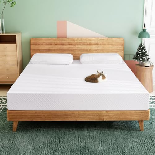 Queen Mattress 12 Inch, Memory Foam Queen Size Mattress Made in USA, Medium Firm Feel, Zoned Pressure Relief, Certified Safe Foams and Fabric, Mattress in A Box