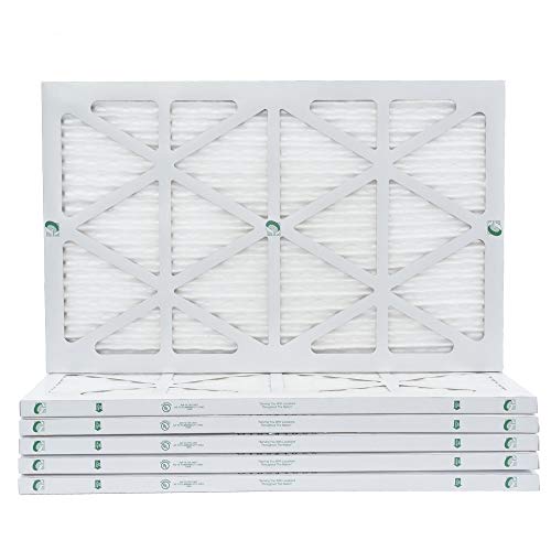 Glasfloss 16x25x1 MERV 10 AC & Furnace Air Filters. Case of 12. Actual Size: 15-1/2 x 24-1/2 x 7/8