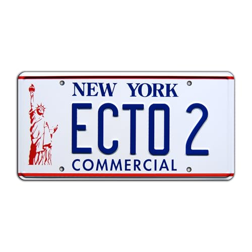 Ghostbusters 2 | ECTO 2 | Metal Stamped License Plate