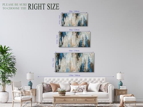 arteWOODS Abstract Wall Art Canvas Pictures Wall Decor Modern Abstract Artwork Contemporary Wall Art Decor for Bedroom Living Room Bathroom Kitchen Office Home Framed Ready to Hang 20" x 40"