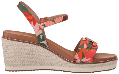 Cole Haan Women's Cloudfeel Espadrille Link Wedge Sandal, Brown, 10