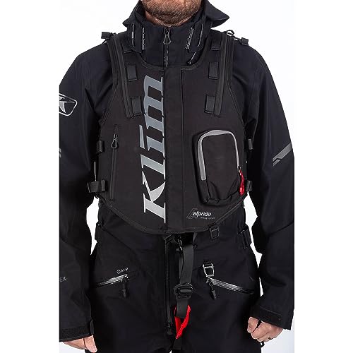 KLIM Atlas 14 Avalanche Airbag Snowmobile Vest Extra Small - Medium - Black - Castlerock
