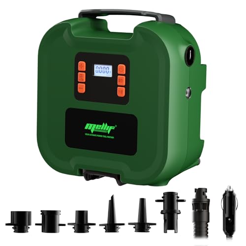 Mellif 20PSI High Pressure Paddle Board Pump for Dewalt 20V Max Battery, Portable Electric SUP Air Pump Quick Inflating & Deflating, Auto-Off & 12V DC Car Connector, for Inflatables,Kayak,Air Mattress