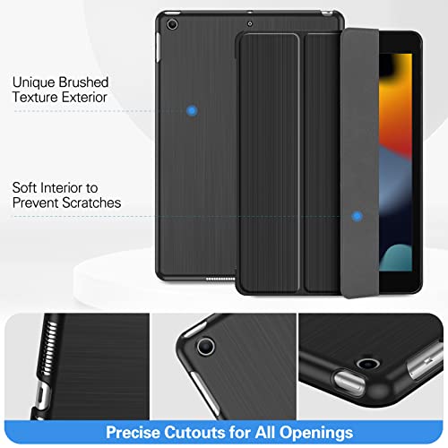 ProCase for iPad 10.2 Case iPad 9th 8th 7th Generation Case, Hard Back Protective Cover iPad Case for iPad 10.2 Inch – Black